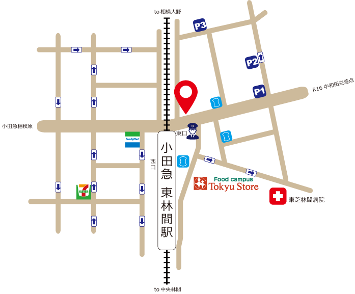 JOY美容室 東林間店 9 JOY美容室 東林間店 周辺地図