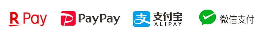 楽天Pay、PayPay、AliPay、WeChat Pay